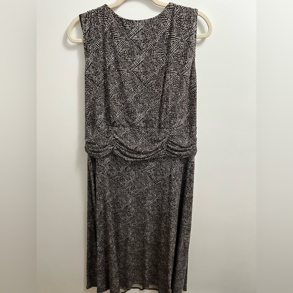 Coldwater Creek Black and White Geometric Maxi Dress
